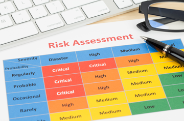 A sheet depicting Risk Assessment